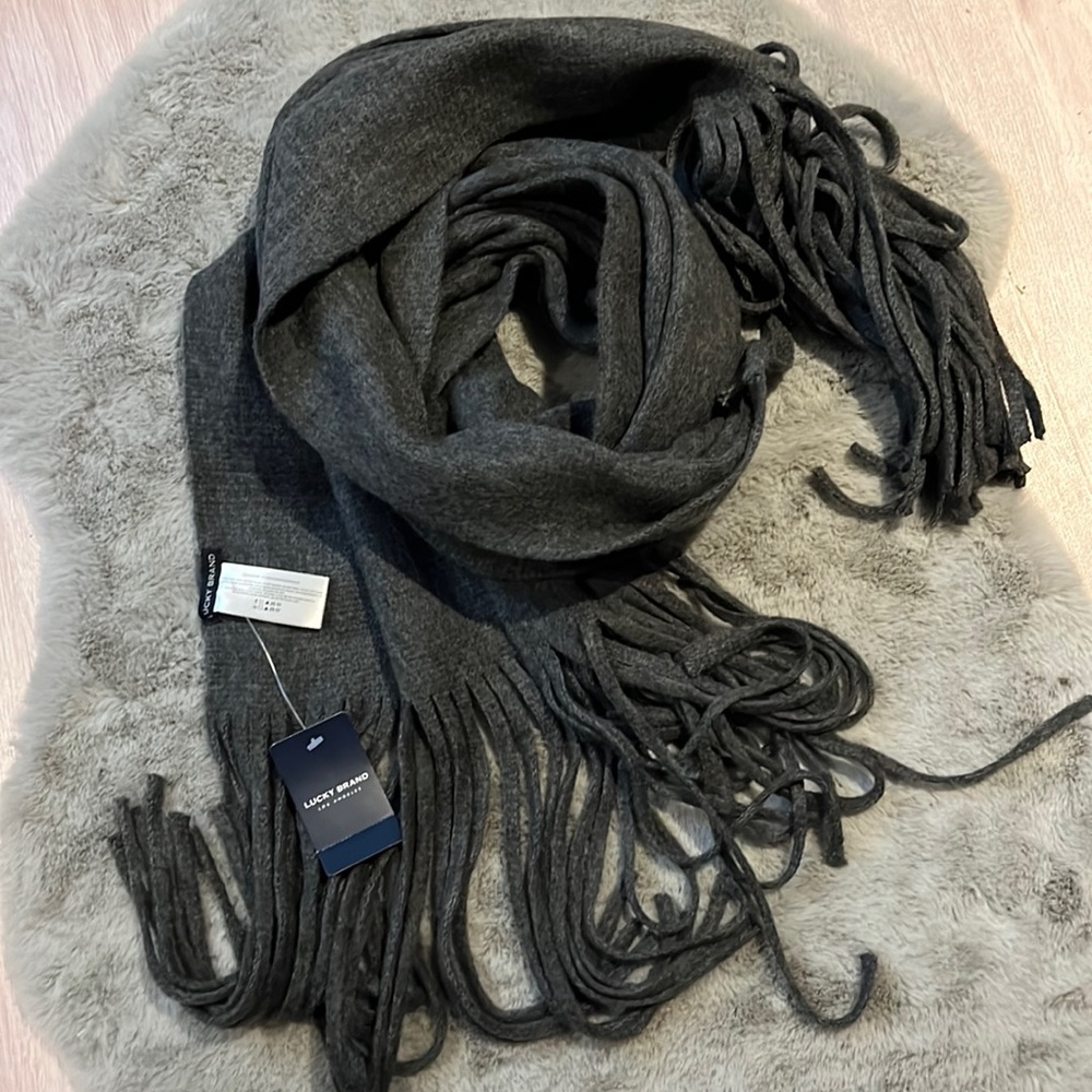 LUCKY BRAND SOLID BRUSHED SCARF